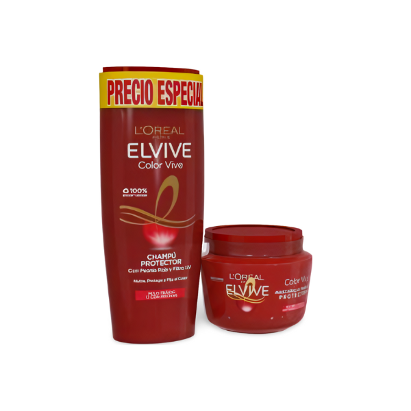 Elvive color vive champú protector del color 250ml + Macarilla 310ml