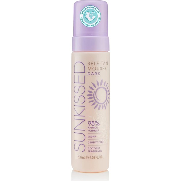 Sunkissed self-tan mousse dark coconut fragrance 200ml